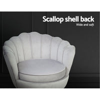 Artiss Armchair Velvet Grey Callista