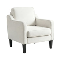 Artiss Armchair Lounge Accent Chair Linen Fabric Beige
