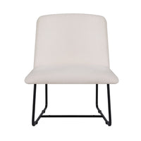 Accent Chair Armchair Cross Leg Beige