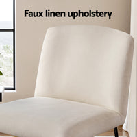 Accent Chair Armchair Cross Leg Beige