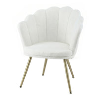 Artiss Armchair Teddy Fleece White Callista