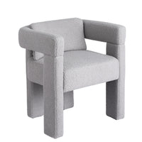 Artiss Armchair Accent Chair Lounge Sofa Couch Boucle Fabric Grey
