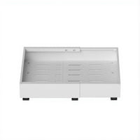 Artiss 2 Pack Pull Out Drawers for Cabinets Expandable Cabinet Organizer White