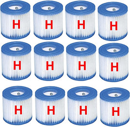 Intex 12 x Filter Cartridge replacement Size H INTEX FILTER PUMP 29007