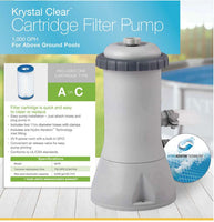 Intex Pool PUMP and FILTER 3785lph (1000gph) 28638