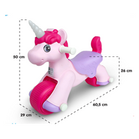 Volta Unicorn Foot To Floor Balance Push Scooter 3+ SHP708_PNK