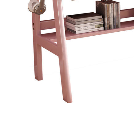 Ave Solid Wood Study Desk with Shelf and Drawers/Bookcase/Rubberwood