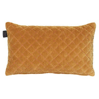 Equire Filled Cotton Ochre Cushion by Bedding House