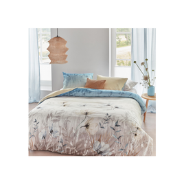 Isabelle Cotton Sateen Light Blue Quilt Cover Sets by Bedding House Queen