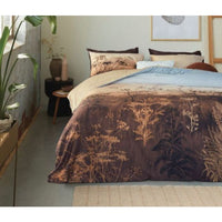 Brown Cotton Sateen Brown Quilt Cover Sets by Bedding House Queen