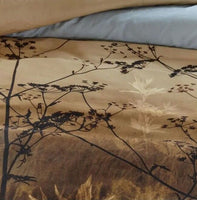 Brown Cotton Sateen Brown Quilt Cover Sets by Bedding House King