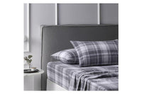 Checkered Cotton Flannelette Sheet Set by Accessorize Single