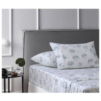 Flower Bunch Cotton Flannelette Light Blue Sheet Set by Accessorize Single