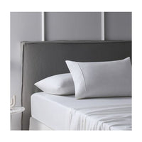 Cotton Flannelette White Sheet Set by Accessorize Single