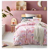 Dream Big Glow In The Dark Quilt Cover Sets by Happy Kids Single