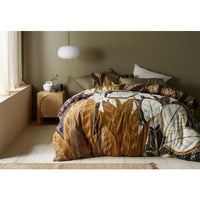 Bronte Washed Cotton Printed Quilt Cover Set by Accessorize King