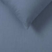 Hemp Sky Blue Sheet Set by Vintage Design Homeware Queen