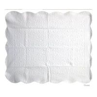 Antique White 100% Cotton Throw