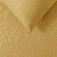 French Linen Ochre Quilt Cover by Vintage Design Homeware Double