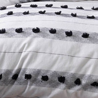 Serapian Black White Quilt Cover by Vintage Design Homeware King