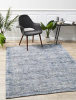 Allure Indigo Cotton Rayon Rug by Rug Culture - 400x300CM