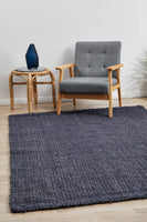 Atrium Barker Navy Rug by Rug Culture - 220X150CM