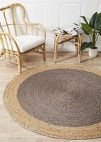 Atrium Polo Charcoal Round By Rug Culture - 150X150CM - ROUND