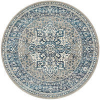 Babylon 207 Blue Round by Rug Culture-200X200CM - ROUND