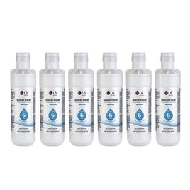 6-Pack LT1000P ADQ747935 Water Filter Replacement for LG Fridge