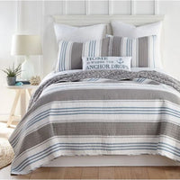 Province 100% Cotton Quilted 3 pcs Bedspread Coverlet Set King