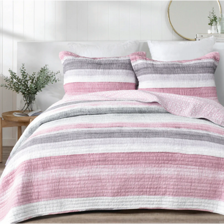 Chelsea 100% Cotton Quilted 2 pcs Bedspread Coverlet Set King Single