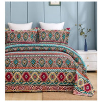 Azura 100% Cotton Quilted 3 pcs Bedspread Coverlet Set Queen