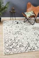 Metro 607 Black White by Rug Culture - 400X300CM - RECTANGLE