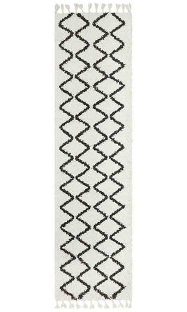 Saffron 11 White Runner by Rug Culture - 400X80CM - RUNNER