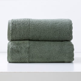 Aireys 650 GSM Zero Twist 2 Pack Agave Bath Sheet by Renee Taylor