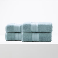 Brentwood 650 GSM Low Twist 4 Pack Gray Mist Bath Sheet by Renee Taylor