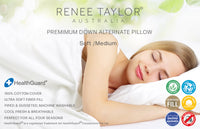 Australian Made Down Alternate Standard Pillow by Renee Taylor Soft Medium