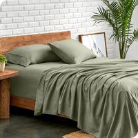 Ddecor Home 1500 Thread count Premium Cotton Blend Sage Queen Sheet Set by Ddecor Home