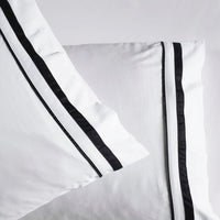 Cloud 1000 TC Egyptian Cotton White Charcoal Deep Queen Sheet sets by Renee Taylor