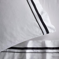 Cloud 1000 TC Egyptian Cotton White Charcoal Deep Queen Sheet sets by Renee Taylor