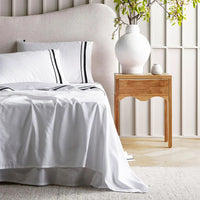 Cloud 1000 TC Egyptian Cotton White Charcoal Super King Sheet sets by Renee Taylor