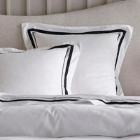 Cloud 1000 TC Egyptian Cotton White Charcoal European Pillowcase by Renee Taylor