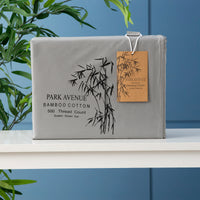 500 TC Bamboo Cotton Charcoal Split Queen Sheet Set by Park Avenue