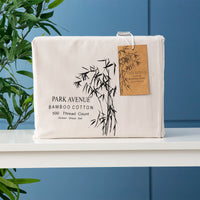 500 TC Bamboo Cotton Dove Split Queen Sheet Set by Park Avenue