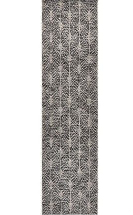 Terrace 5502 Black Runner by Rug Culture-300X80CM - RUNNER