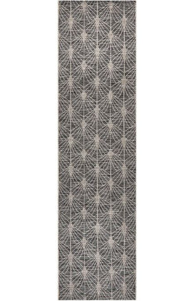 Terrace 5502 Black Runner by Rug Culture-300X80CM - RUNNER