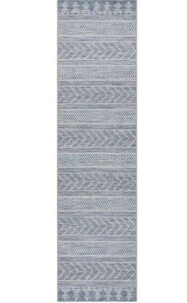 Terrace 5505 Blue Runner by Rug Culture-300X80CM - RUNNER