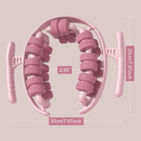 Lymphatic Drainage Massager,Cellulite Massage Roller,Body Sculpting Machine?Thighs Massager, Manual Leg Roller?Relaxing Muscles,360 °28 Wheels Anti Cellulite Roller for Legs (PURPLE)