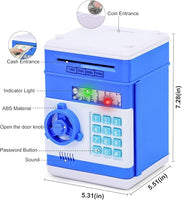 Toys for Kids Ages 5-7, 8-10, Electronic ATM Password Cash Coin Can Auto Scroll Paper Money Saving Box Toys for 6 7 8 9 10 11 12 Year Old Girl Christmas Birthday Gifts green