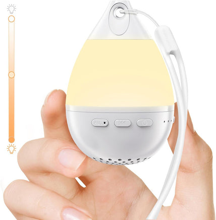 3 in 1 Smart Sound Machine, White Noise Machine with Noise Detection, Night Light, Bluetooth Speaker, Rechargeable Battery, 26 Soothing Sounds and Portable Design for Kids & Adults